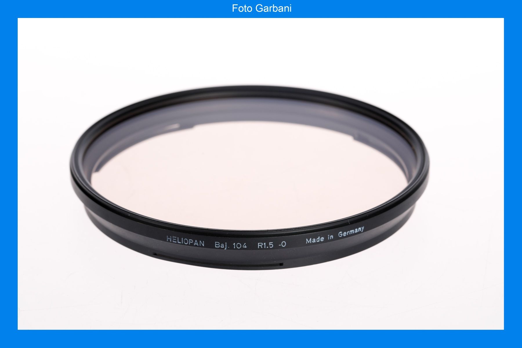 Filtri: Heliopan Baj. 104 R1.5 -0 – Usato da Muralto venduto da FotoGarbani 2