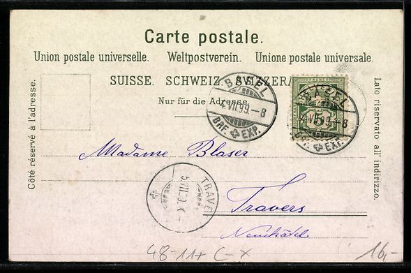 Cartoline postali: Litho Basel, optische Täuschung Wo ist  – Usato da Berlin venduto da bartko-reher 1