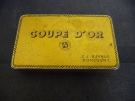 alte Blechschachtel Blechdose Coupe D'Or
