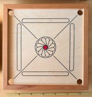 CARAMBOLE Spiel (CARROM) 67 cm, original komplett neu