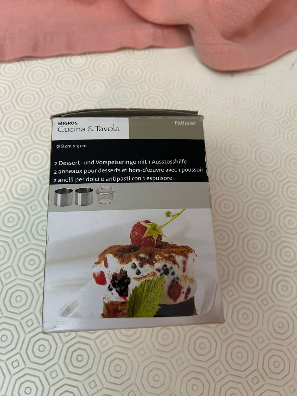 Backformen: 2 anelli per dolci e antipasti con 1 espulsore – Gebraucht aus Melano von H-Sara 1
