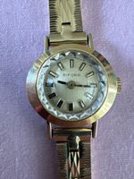 Montre Bifora vintage pour femme, plaqué or - Élégante !