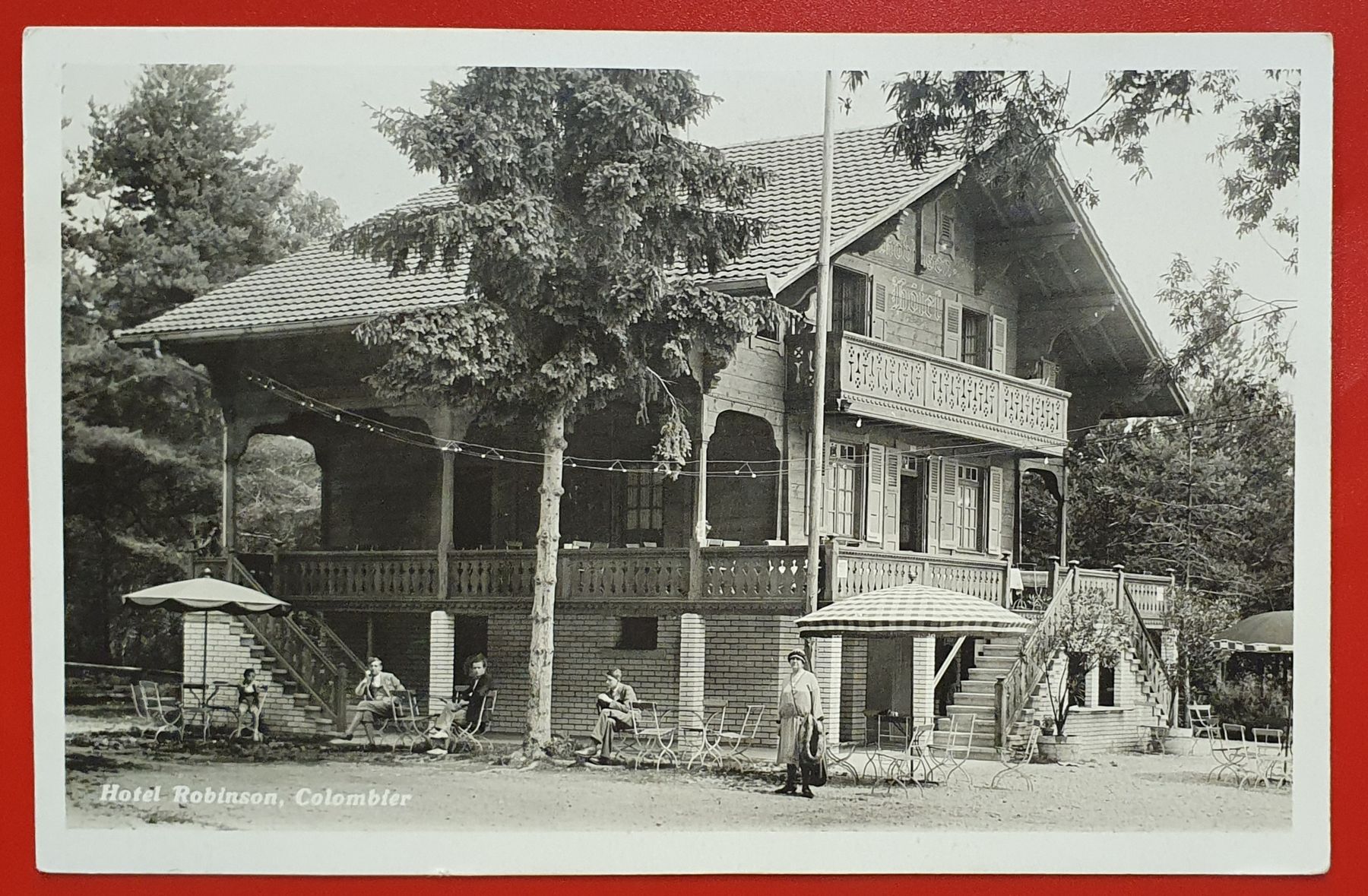Cartes postales: Colombier - Hotel Robinson, belebt – D'occasion à Kreuzlingen par Rschweiz1