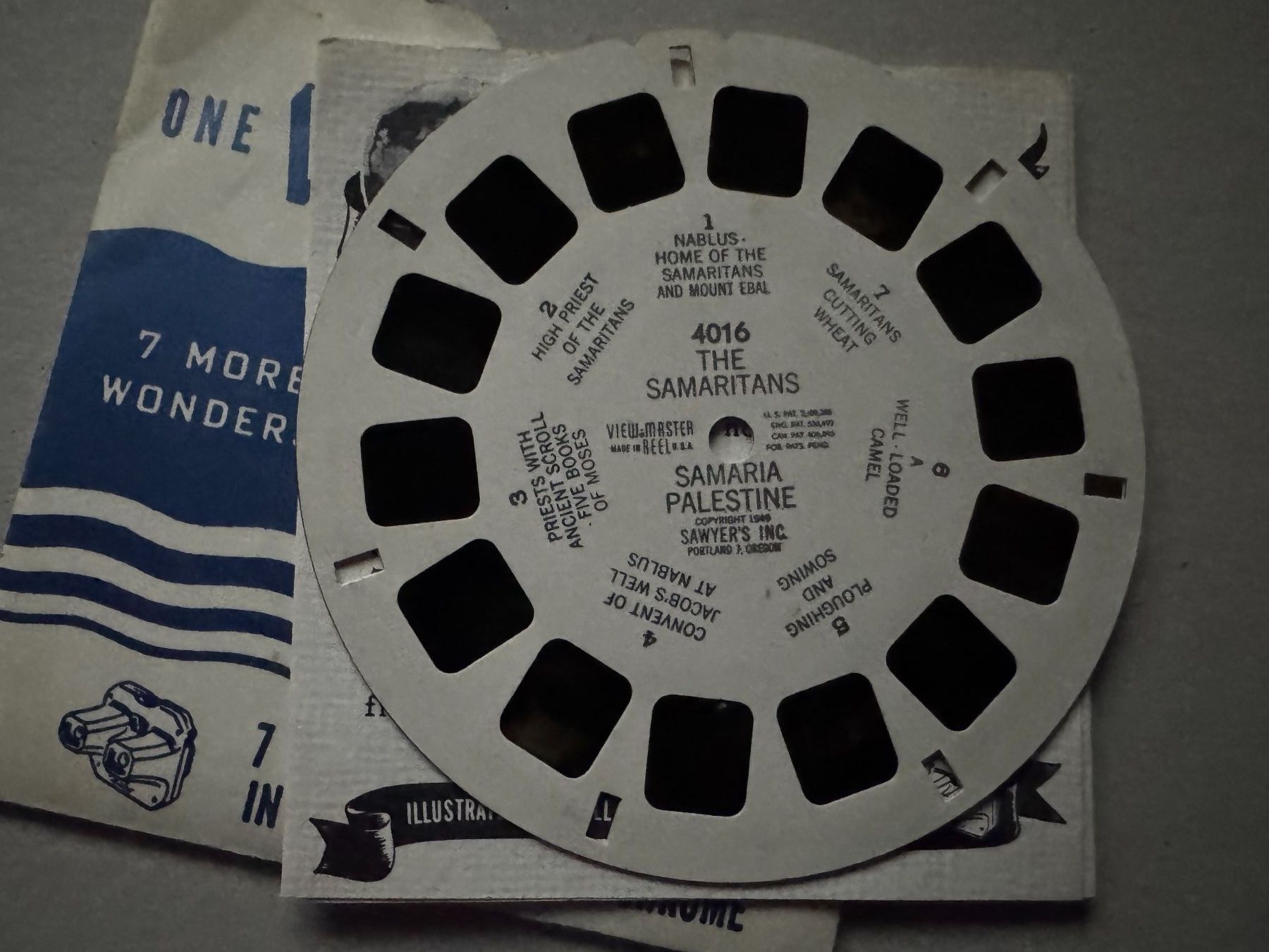View-master Giocattoli: View-Master 3D: Nr. 4016 THE SAMARITANS SAMARIA PALESTINE – Usato da Tegerfelden venduto da siebenmacky 2