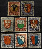1918-1920, J10-17, 3 Serien sauber gestempelt (14890)