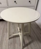 Beistelltisch rund weiss Holzoptik 