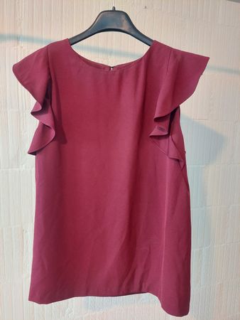 Damen Bluse Forever 21 Weinrot, Gr. M