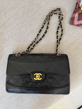 Chanel Classic Single Black Lambskin Bag