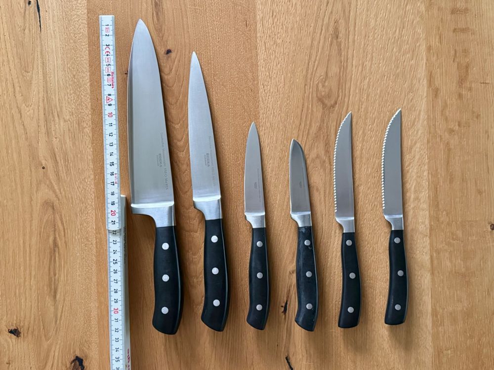 6 funktionstüchtige & scharfe Koch- Küchen Messer Edeka (Gebraucht) in ...