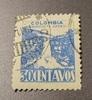 Kolumbien 1945 alte briefmarke