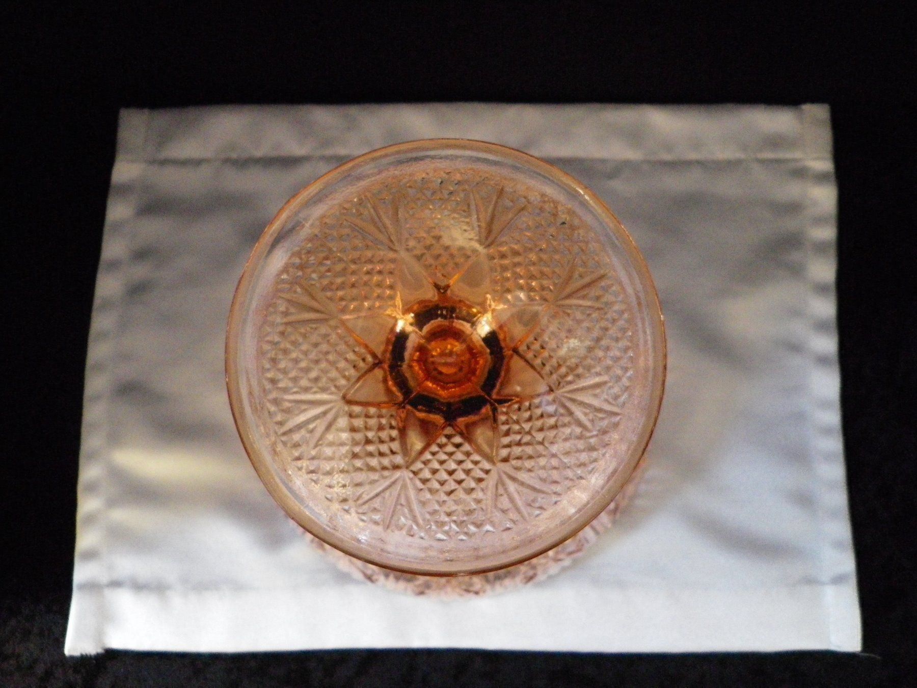 Bicchieri: Rosarote Glas-Fuss-Schale – Usato da Reinach BL venduto da Annodomini 6