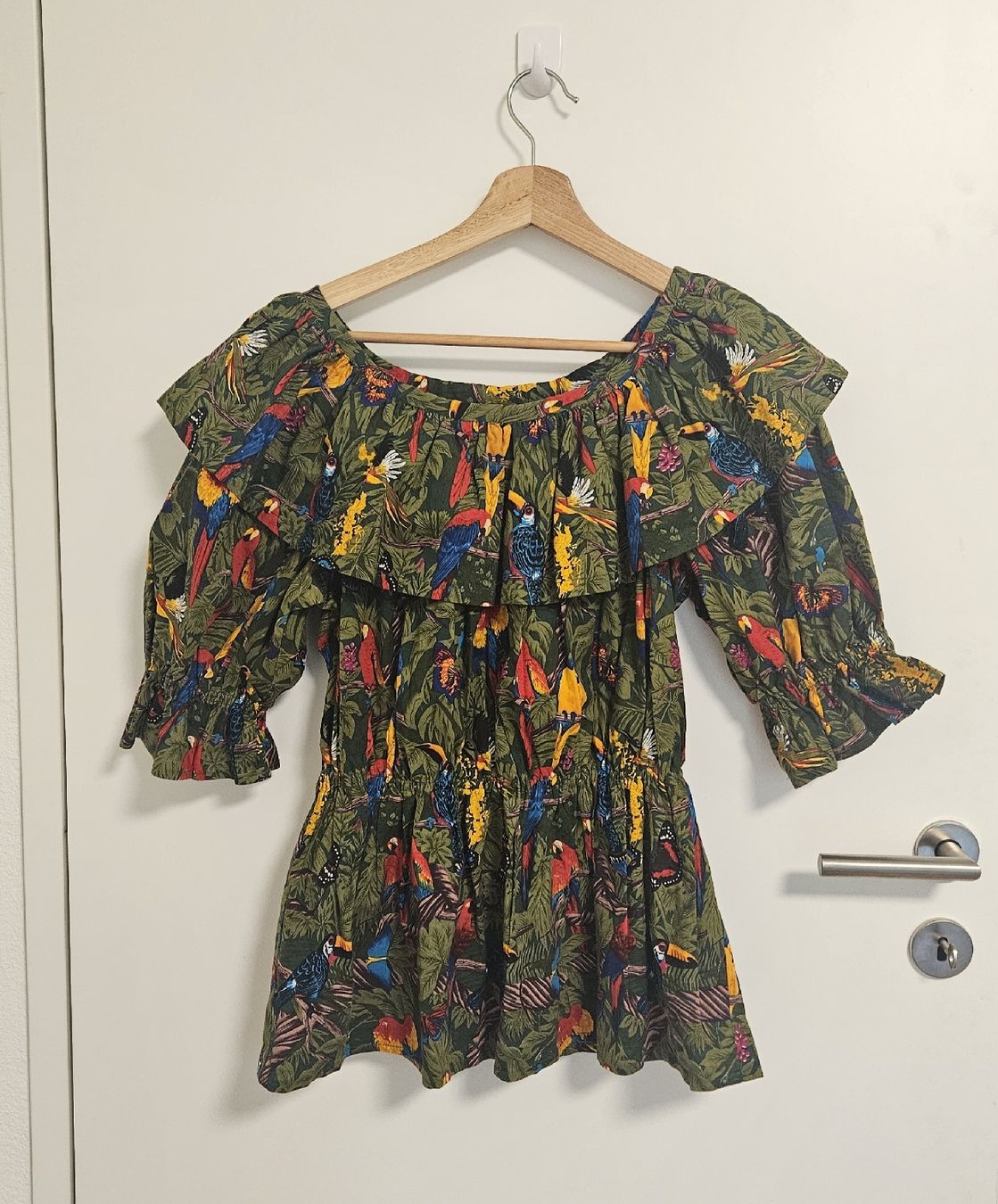 Top: Vintage Blouse Handmade, Jungle Print – Nuovo (secondo la descrizione) da Forch venduto da na_casa