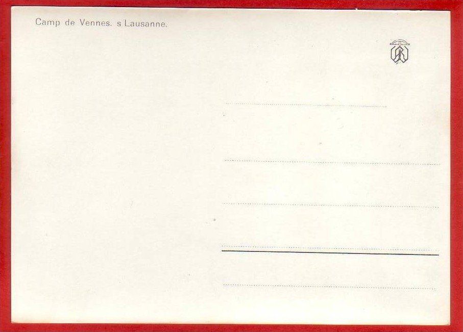 Ansichtskarten: LAUSANNE CAMP DE VENNES, GRAND FORMAT, GROSSFORMAT – Gebraucht aus Grüningen von Kartenlaube 1