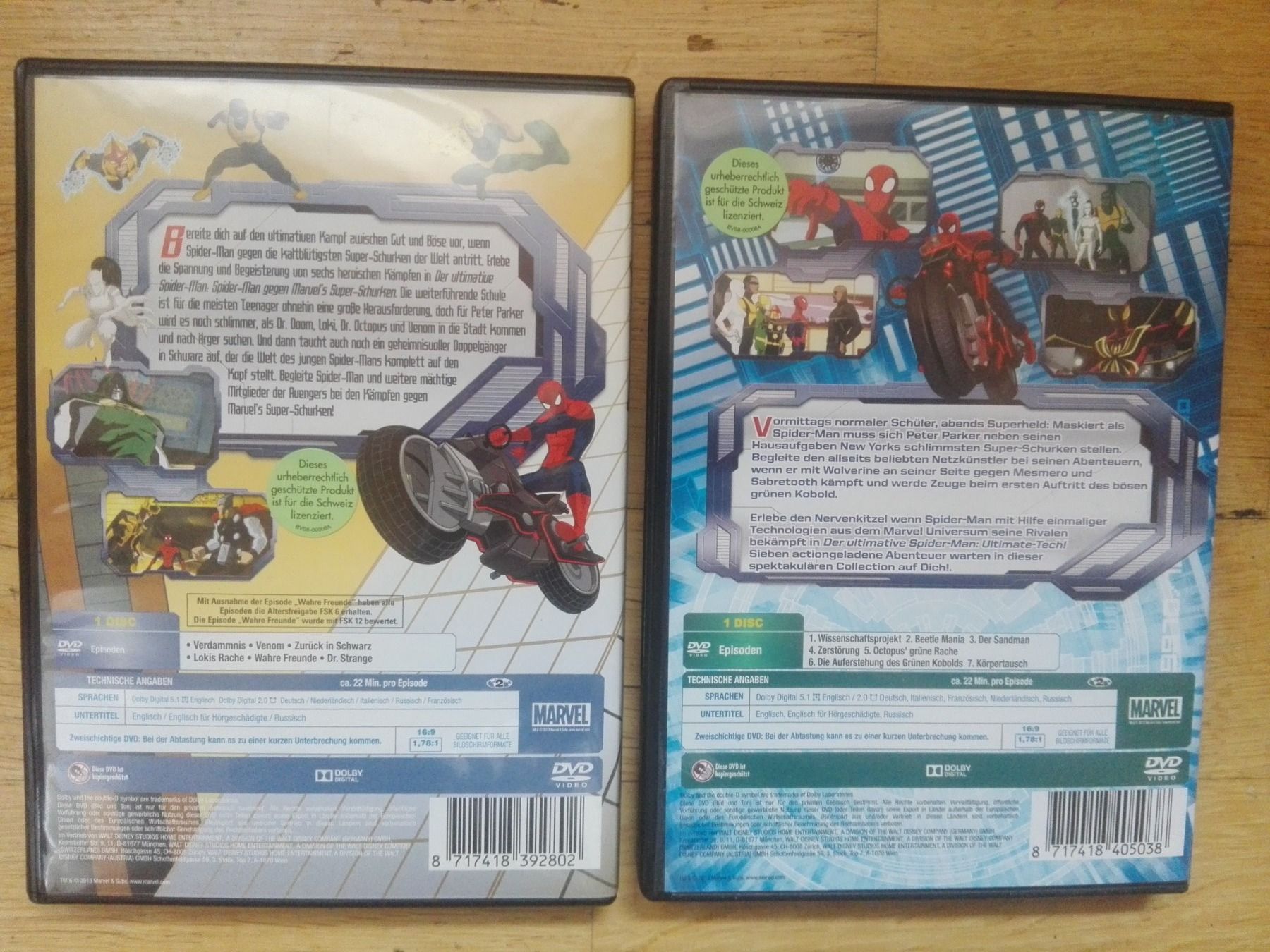 Tutti i DVDs: Marvel - Der ultimative Spider-Man (Volume 1 + 2) – Usato da St. Gallen venduto da elkapone 5