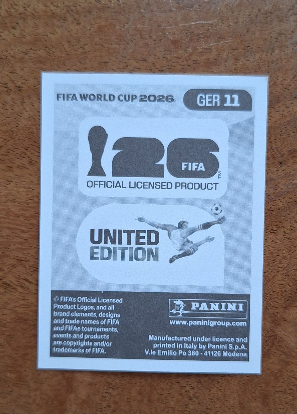 Panini Sammelbilder & Trading cards: Panini Florian Wirtz GER 11 – Neu (gemäss Beschreibung) aus Romanens von Crocette 1