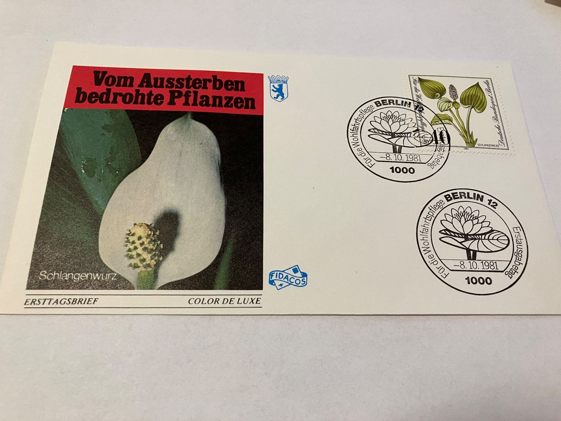 Tutti i francobolli: Blumen FDC  1981 – Usato da Koblenz venduto da Markenhimmel