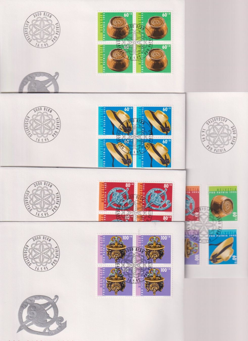 Tutti i francobolli: PP-FDC-Serie 1995. Mit 4-er-Block's. – Nuovo (secondo la descrizione) da Koblenz venduto da Boerse6