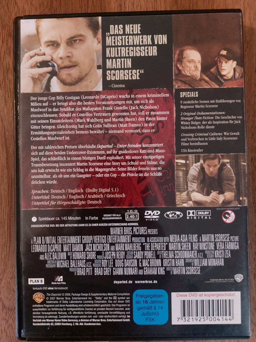 Tutti i DVDs: DVD - Departed Unter Feinden – Usato da Rheinfelden venduto da FilmAuktion 1
