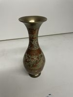 G 115 ) seh schöne Vintage Messing Vase