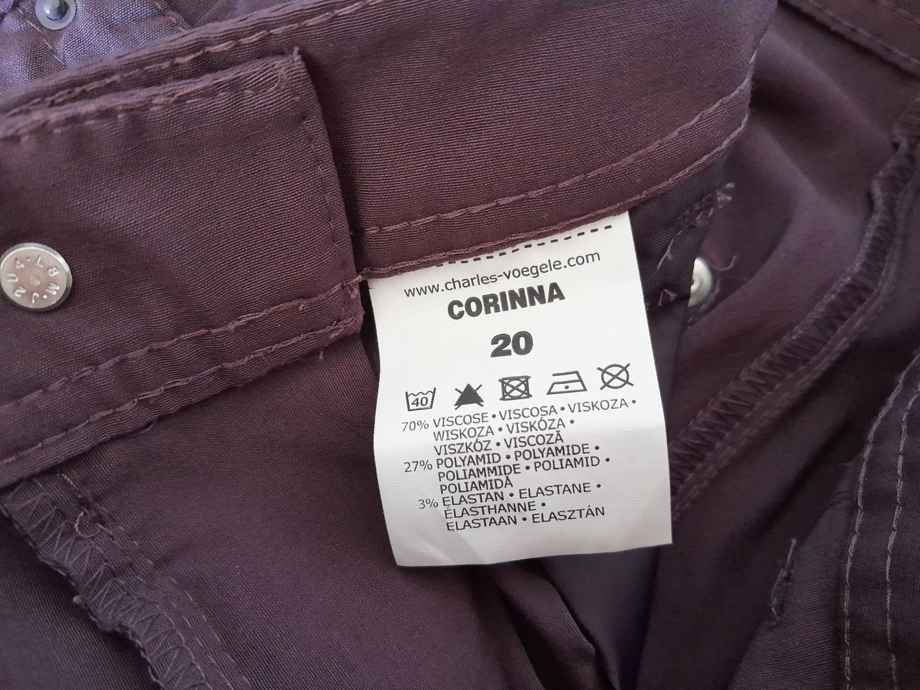 Pantaloni: Pantalon aubergine neuf L – Nuovo (secondo la descrizione) da Charmey (Gruyère) venduto da Laulau.sansan 3