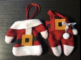 Süsser Weihnachtsmann - Kleid zum Befüllen