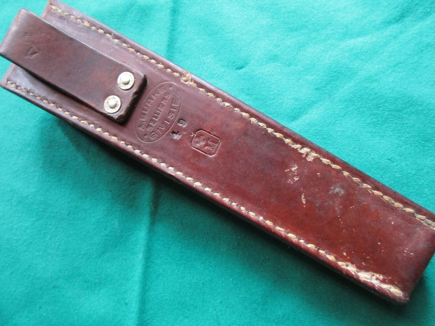 Schweizer Armee Armi bianche: Futteral zu Schiessbecher K31, 1949 – Usato da Bowil venduto da vifi01 2