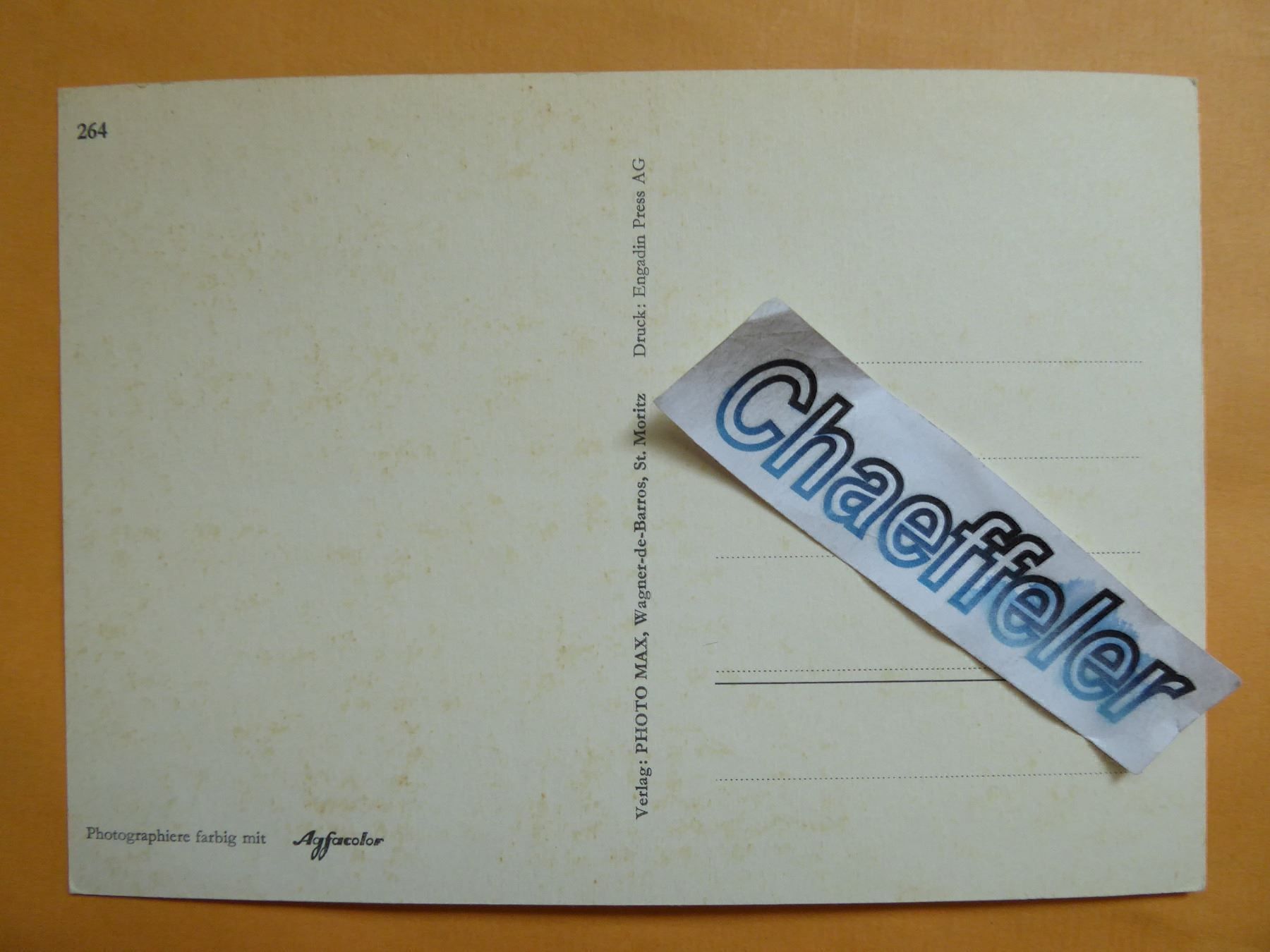 Cartoline postali: Maloja mit Cavloccio-, Longhin- u. – Nuovo (secondo la descrizione) da Zürich venduto da Chaeffeler 1