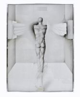 Matthias Linder "Flügelman" 60 x 80cm Rahmen verchromt