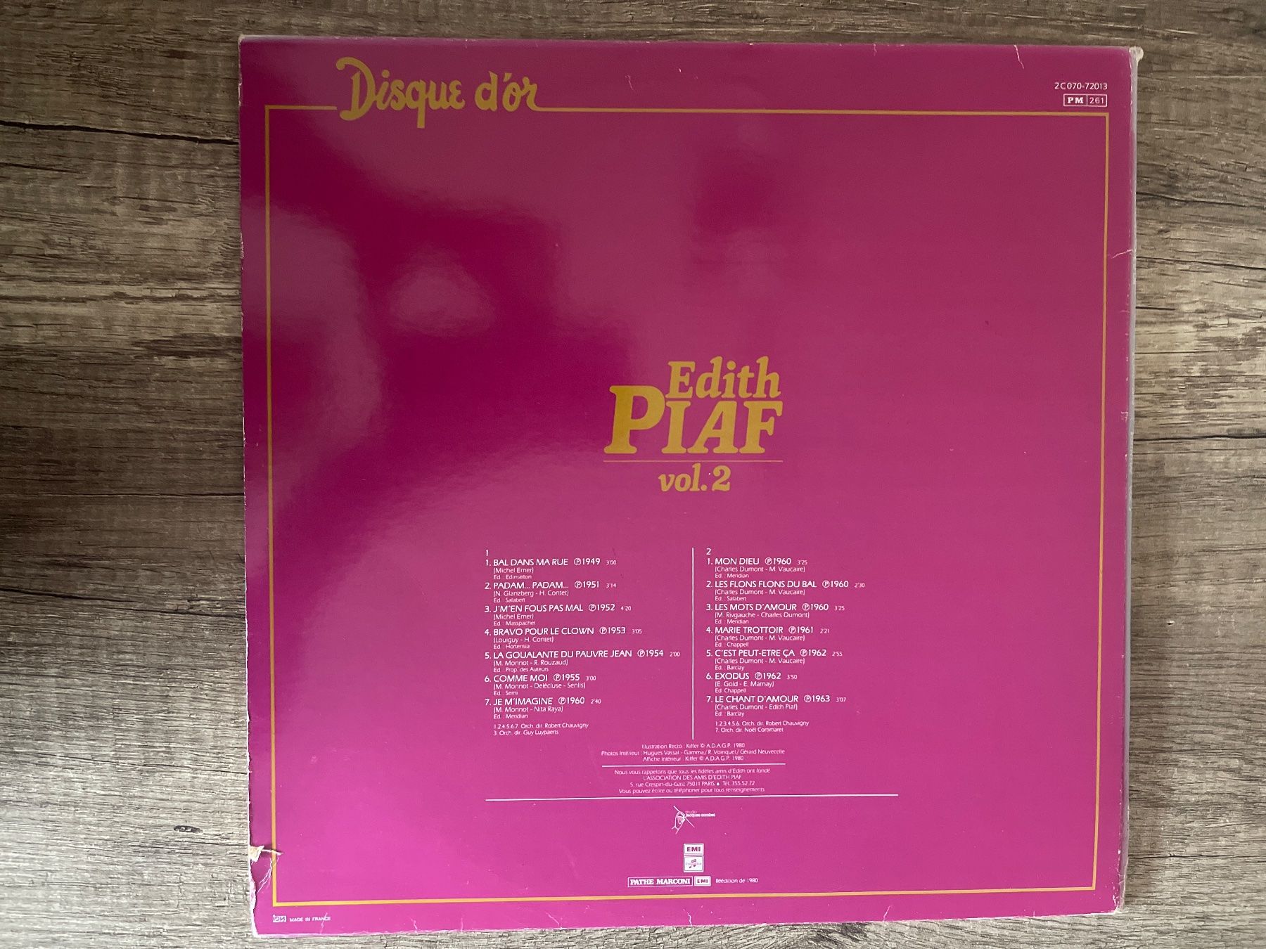 Schallplatten: A586/Edith Piaf - Disque d'or vol. 2 – Gebraucht aus Frutigen von Philippe_jsp 1