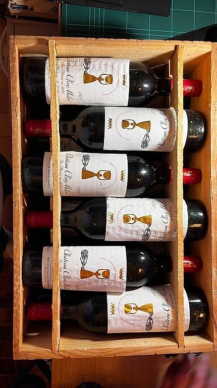 Wein: Rarität 6er Original Holzkiste Château Clerc Milon 1975  – Gebraucht aus Aarau von fij_wn2r
