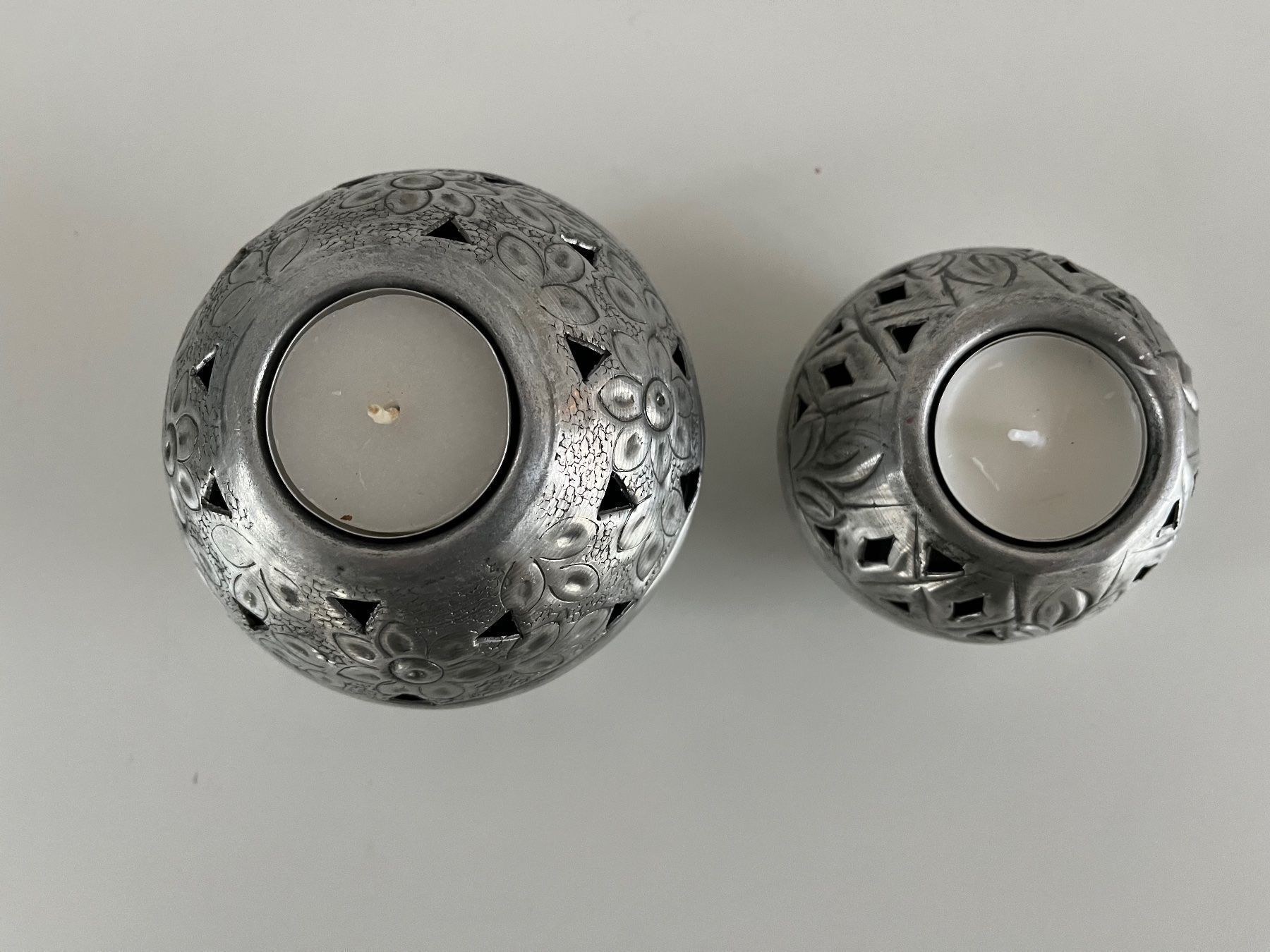 Tutte le decorazioni: 2 Teelichter aus Aluminium – Usato da Wetzikon ZH venduto da seli03 1