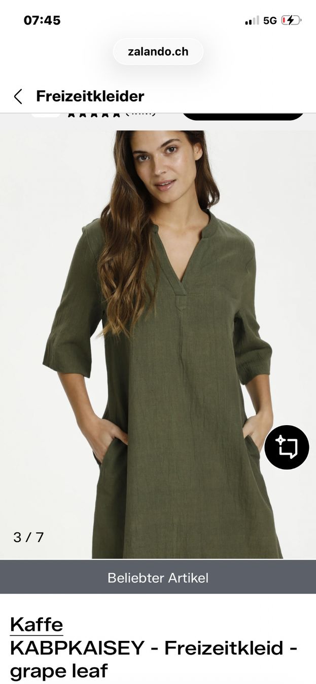 Vestiti: Freizeitkleid XL Marke Kaffe grape leaf – Nuovo (secondo la descrizione) da Dübendorf venduto da Aber_trotzdem 2