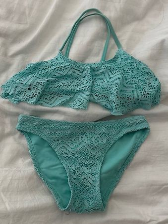 Maillot de bain 5/6 ans turquoise 