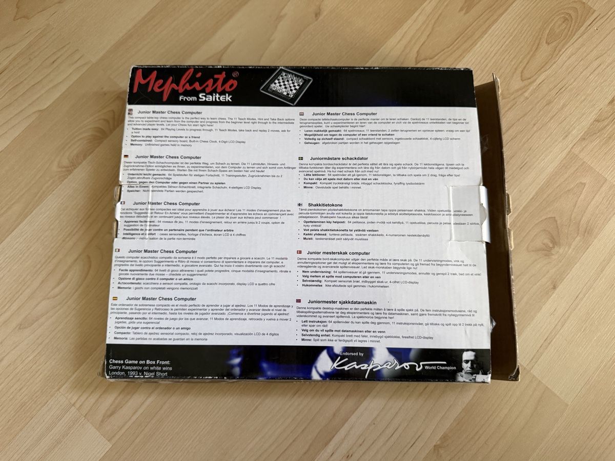 Giocattoli: Jeu d'échecs électronique Mephisto Junior Master – Usato da Boudry venduto da len_2lpk 1