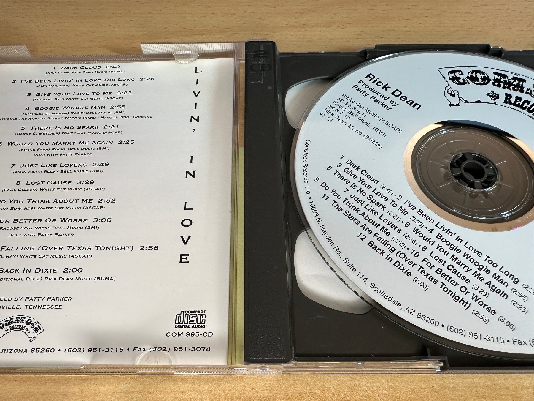 CD: Rick Dean - Livin' In Love – Usato da Rikon im Tösstal venduto da Alpenmutz 2
