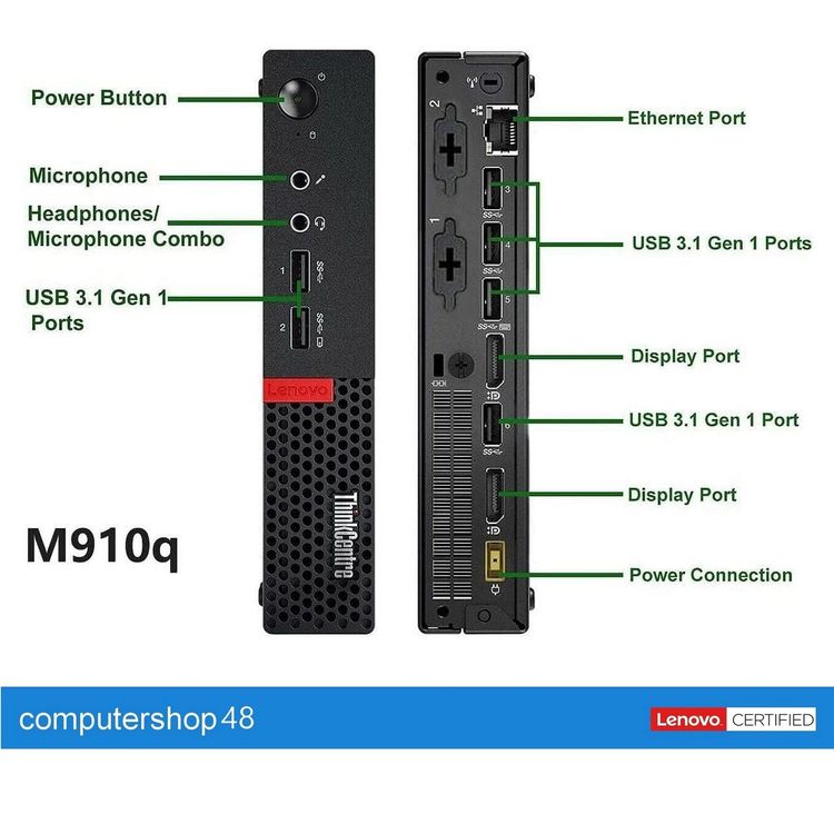 Lenovo business pc tiny 4kern power 3 30ghz 32g ssd 2tb neu kaufen