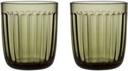 4 x Iittala Raami: 2 Becher 0,26 l - moosgrün
