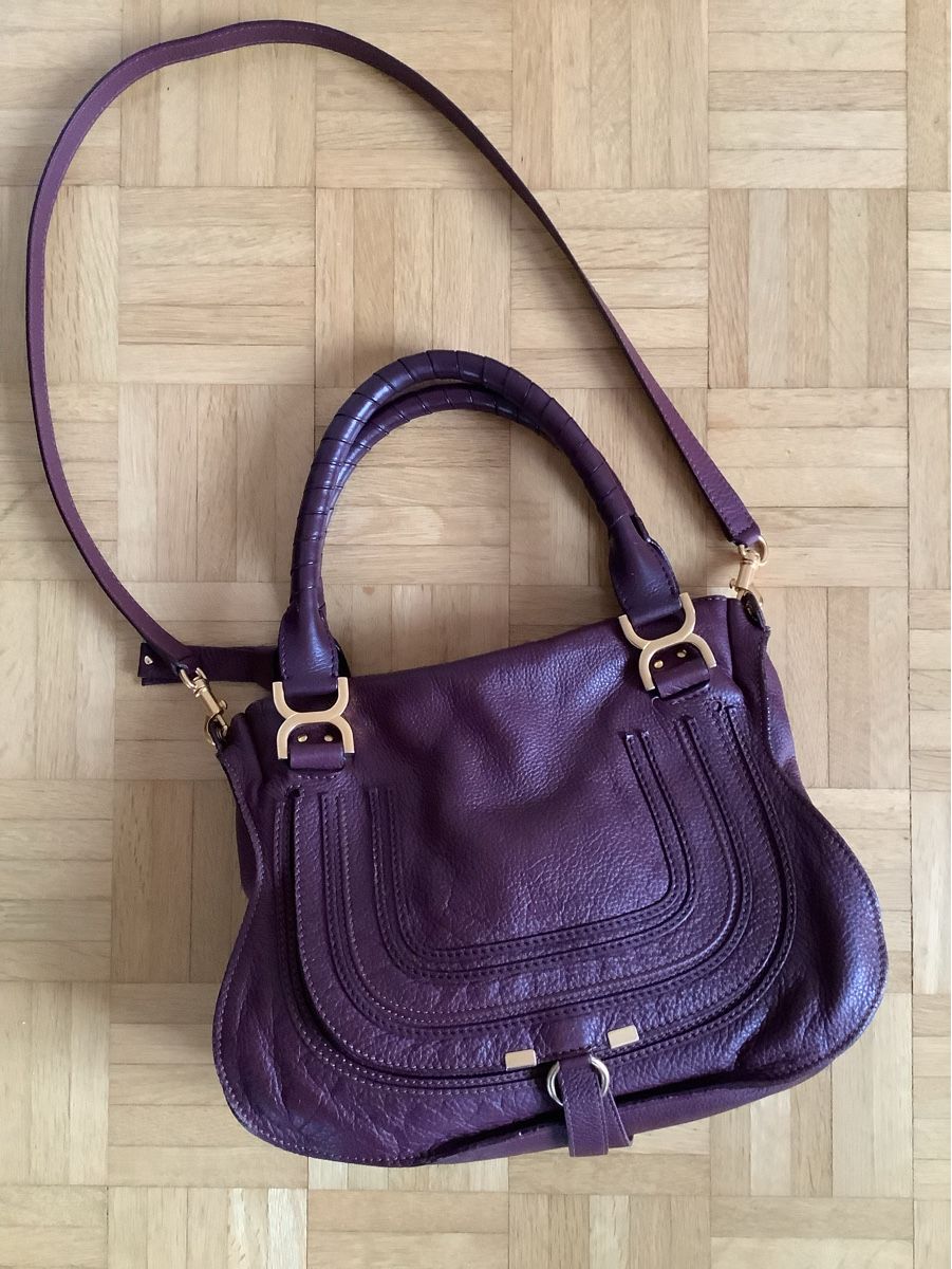 Chloé Taschen für Damen: Chloé Marcie Medium genarbtes Leder mit Umhängebändel – Gebraucht aus Stäfa von loveforeverlove 7