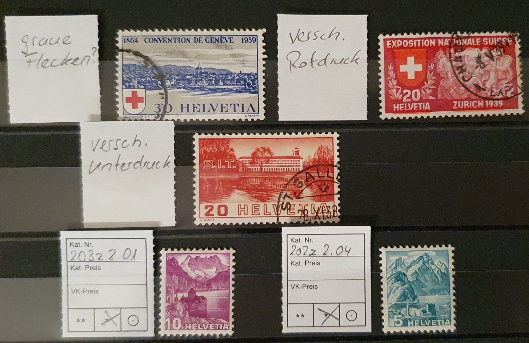 Tutti i francobolli: Lot Abarten Schweiz – Usato da Kreuzlingen venduto da Rschweiz1 4