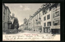 Rheinfelden, Marktgasse mit Geschäften