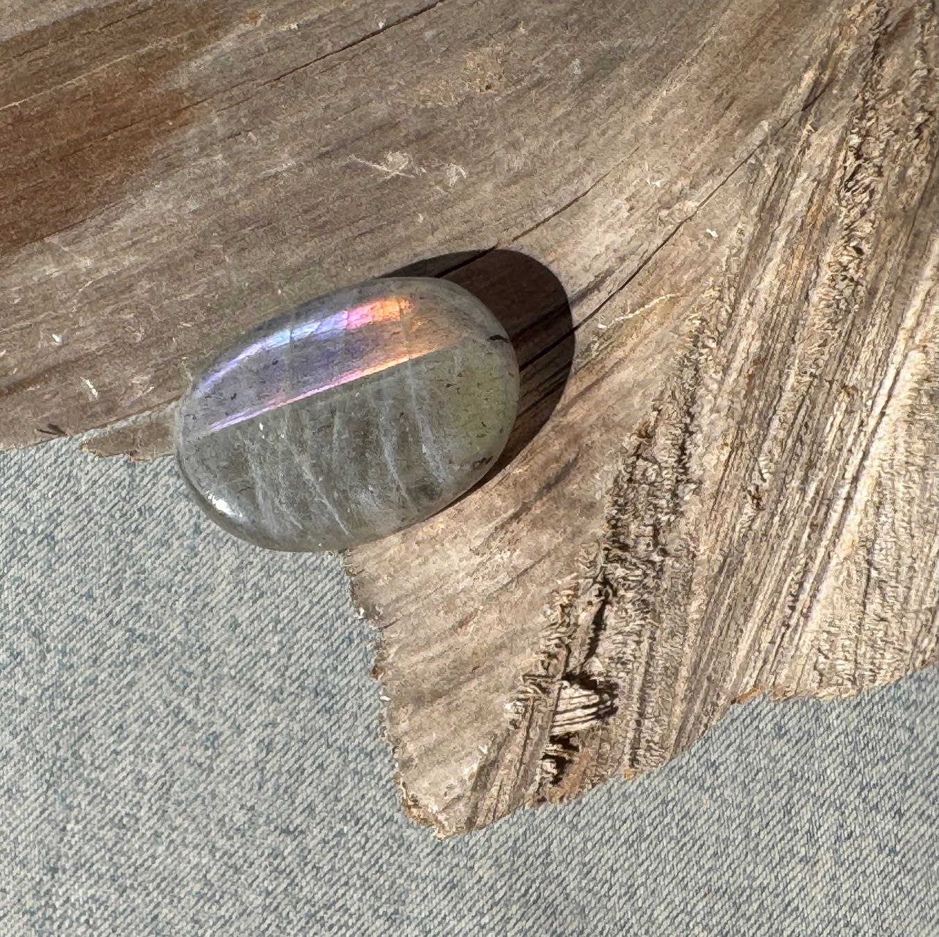 Mineralien & Heilsteine: Labradorit rundum poliert   mit "FEUER"  schön!!   Stein – Neu und originalverpackt aus Leuggern von gemshow 9
