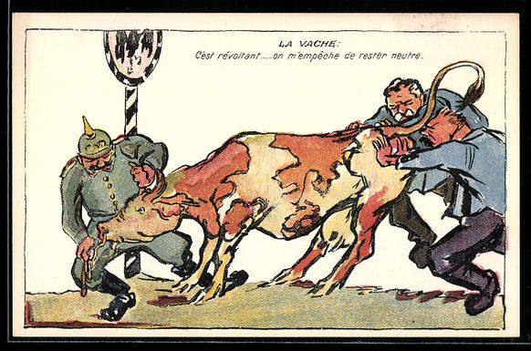 Cartoline postali: Schweiz, Soldaten, darunter einer mit Pi – Usato da Berlin venduto da bartko-reher