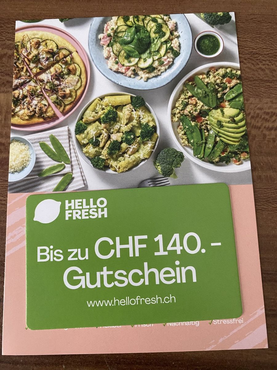 Buoni: Gutschein Hello Fresh – Nuovo e nell'imballaggio originale da Schaffhausen venduto da mar_jk9z