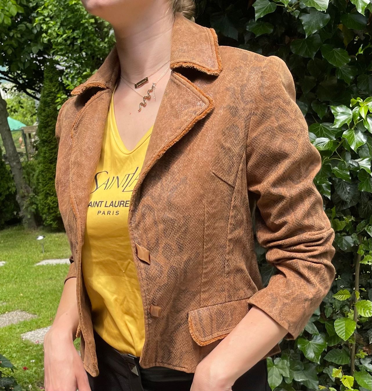 Jacken: Giacca in print pitone di pelle ecco-S/M – Neu (gemäss Beschreibung) aus Gordevio von LanaZimm 4