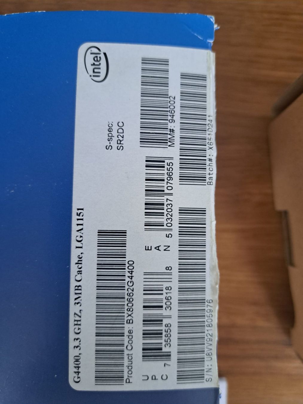 Intel PCs: Intel CPU G4400 CPU – D'occasion à Wolfhausen par Dragons01 2