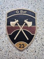 *** Badge G Bat 23 gold mit klett ***