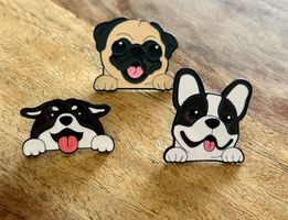3x Pin Hund
