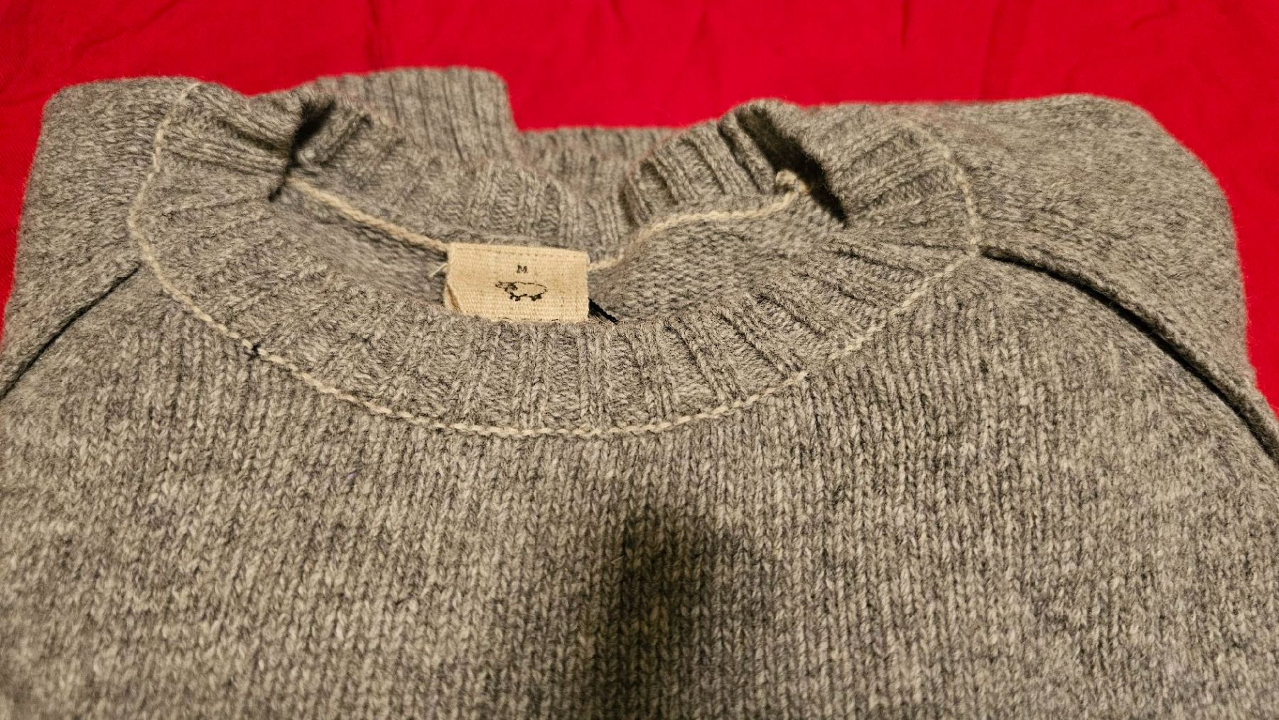 Pulls & Sweat-shirts: Warmer Winter-Pullover Strick, Grau/Weiss, Grösse M – D'occasion à Kriens par fat_6ghn 1