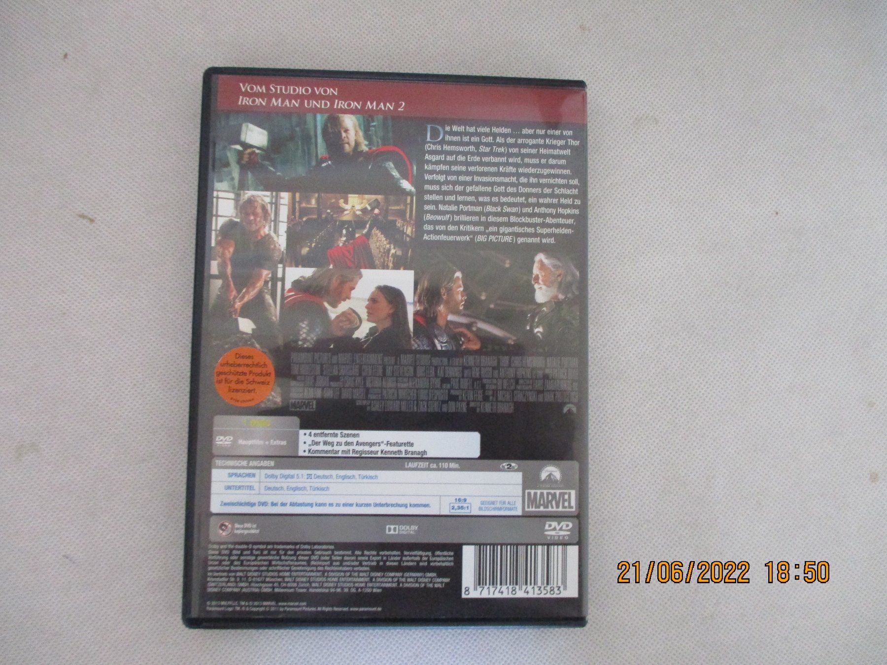 Tutti i DVDs: Thor – Usato da Liestal venduto da Disc-Point 1