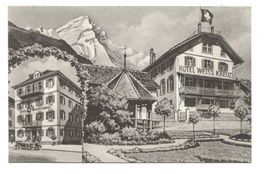 Thusis (GR) Hotel zum weissen Kreuz - um 1915